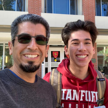 First Visit from Dad