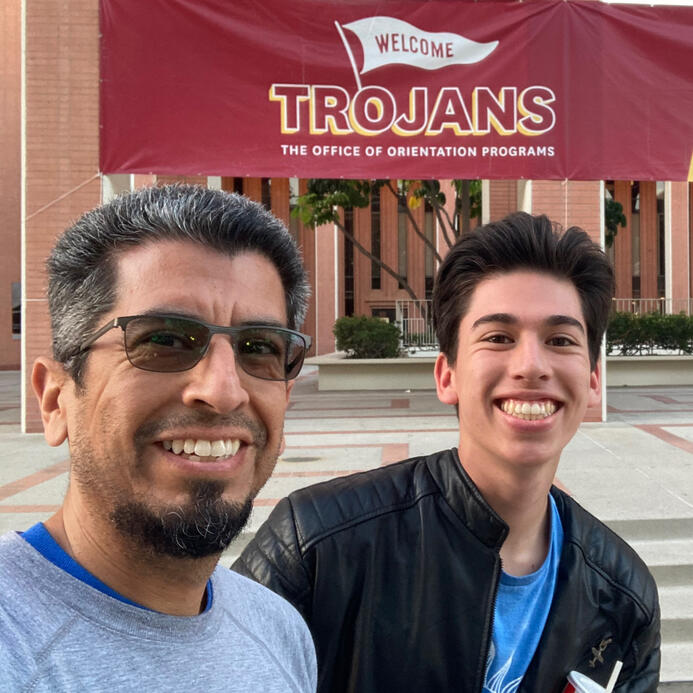First Visit from Dad